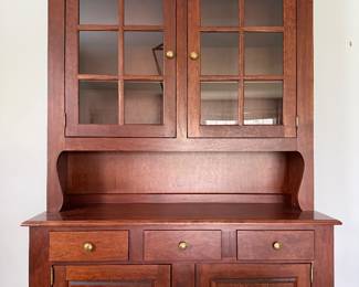 Cherry 2 pc vintage Cabinet