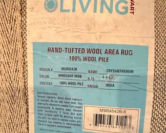 Martha Stewart Living Hand-Tufted Wool Area Rug - Chrysanthemum Pattern