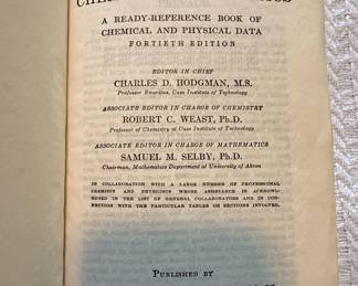 Happy School Memories Scrapbook and Handbook of Chemistry and Physics