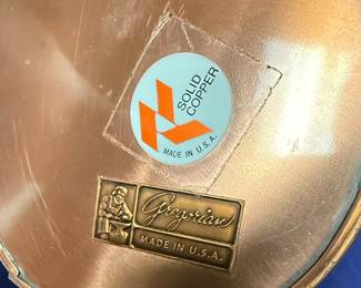 Gregorian Solid Copper Coffee Pot and Accessories Set