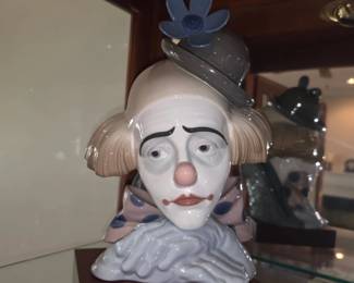 Lladro Porcelain Clown Busts second image
