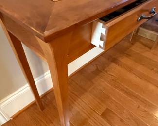 Mid-Century Modern Cherry Console Table