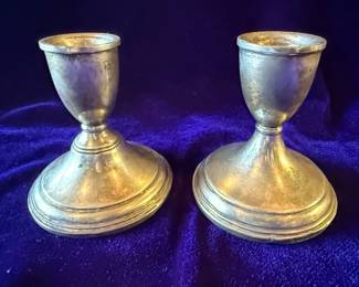 Preismar Sterling Weighted Candlesticks (Pair)