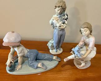 Lladro Best Friend #7620 and Lladro Society Figurines