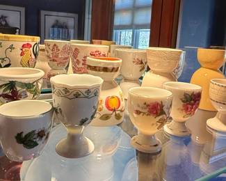 Assorted Vintage Egg Cups - Including Maddock, J.R. Bavaria, and Gien