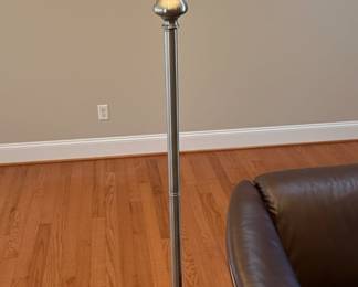 Torchiere Floor Lamp with Frosted Glass Shade