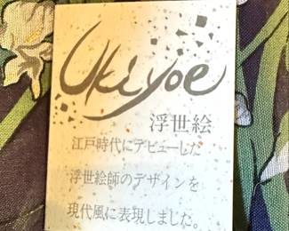 Ukiyoe "Sensu One Scene" Folding Fan and Scarf Set
