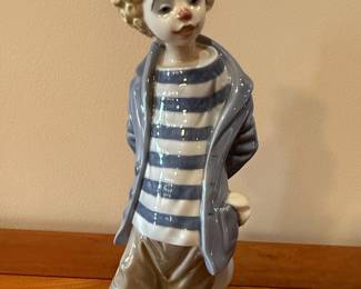 Lladro "Little Traveler" Hobo Clown Figurine #7602