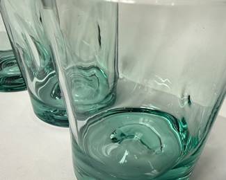 Set of Four Hand-Blown Recycled Glass Tumblers