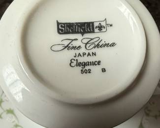 Sheffield Fine China Elegance Pattern 502 Tea Set