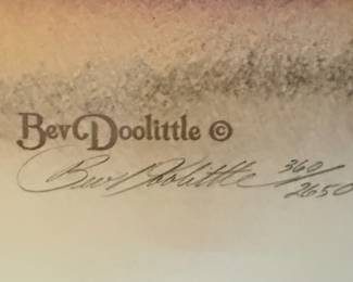 Bev Doolittle "Wolves of the Crow" Limited Edition Print 360/2650