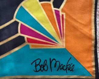 Bob Mackie "Wearable Art" 100% Silk Scarf