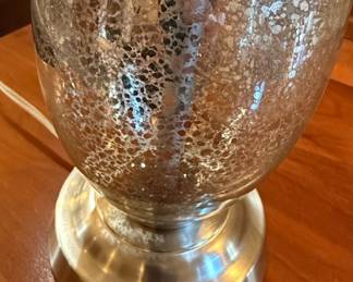 Mercury Glass Teardrop Table Lamp
