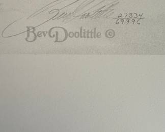 Bev Doolittle "Sacred Ground" Signed and Numbered Limited Edition Lithographs