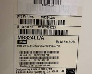 Apple iMac 20-inch (Mid 2007) MB324LL/A