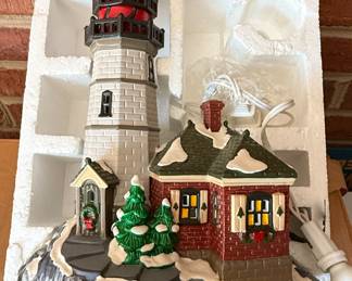 Department 56 Snow Village Christmas Cove Lighthouse Set