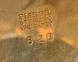 Set of Three Sterling Silver Weighted Candlesticks by Fisher