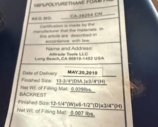 Northern Industrial Tools Pneumatic Shop Stool with Backrest