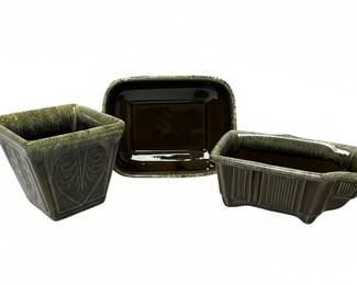 Hull Pottery "F41", "A3" and "F13" Planter Set