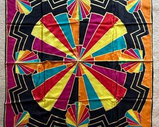 Bob Mackie "Wearable Art" 100% Silk Scarf