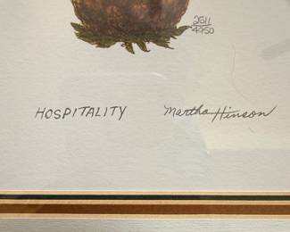 Martha Hinson "Hospitality" Pineapple Print