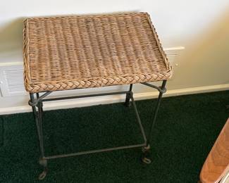Iron Wicker Table 