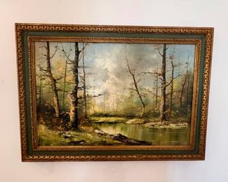 Vintage Oil on Canvas 