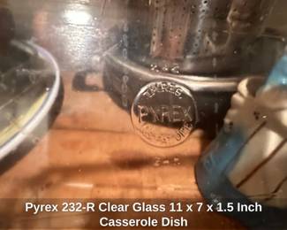 Pyrex R Clear Glass x x . Inch Casserole Dish second image