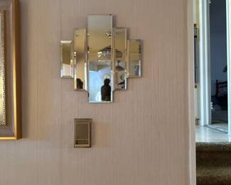 Art Deco Step Panel Mirror