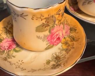 Vintage RS Prussia HandPainted Floral Tea Set with Coffee Pot second image