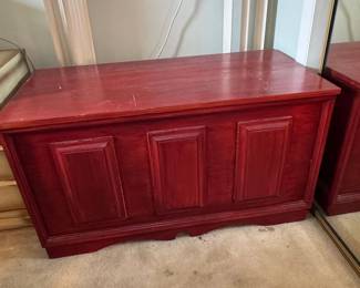 Vintage Cedar Lined Blanket Chest