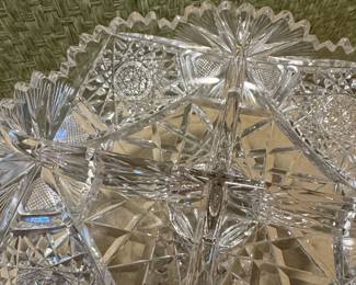 American Brilliant Cut Glass Compote second image