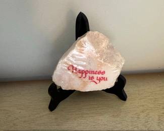 Decorative Stone with Happiness is You Inscription