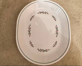 Corelle "Holly Days" Oval Serving Platter 