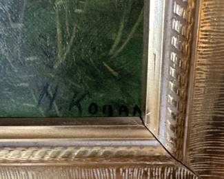 Vintage Landscape Painting by H. Kogan second image