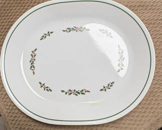 Corelle "Holly Days" Oval Serving Platter 