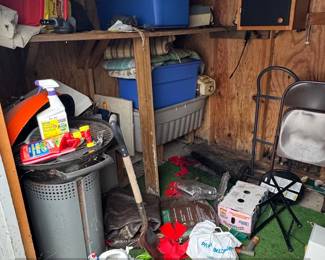 Assorted Shed Contents  Garden Tools, Storage Bins, Grill second image