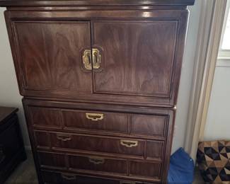 Vintage Thomasville Mystique Chinoiserie Armoire or dresser
