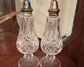 Waterford Crystal Lismore Footed Salt and Pepper Shakers