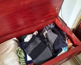 Vintage Red Cedar Lined Blanket Chest second image