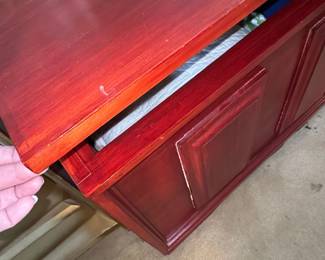 Vintage Cedar Lined Blanket Chest second image