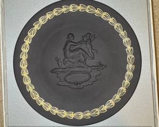 Wedgwood Black Basalt Mother and Child Jasperware Plate