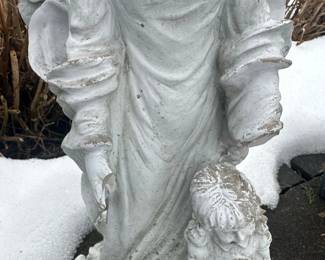 Josephs Studio Angel Holding Baby Garden Statue second image