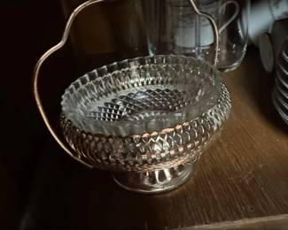 Mayell Queen Anne Silver Plated Jam Dish with Lid and Spoon