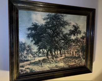 Framed Print Village Avenue by Meindert Hobbema