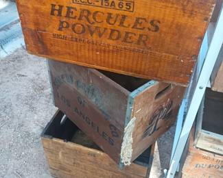 Hercules Powder, Arm and Hammer are just some of the names on the crates