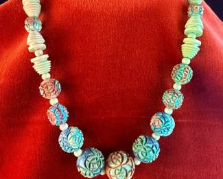 Carved Beaded Necklaces