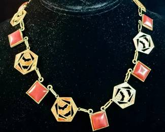 Art Deco Geometric Choker