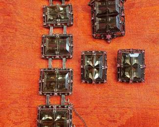 1950s Sarah Coventry Midnight Magic Parure Jewelry Set