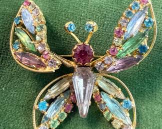Large Weiss Trembler Butterfly Brooch 
